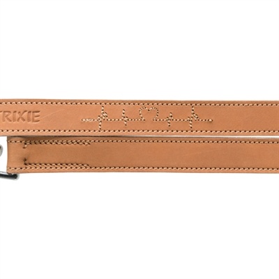 Trixie Trixie hondenriem rustic heartbeat verstelbaar vetleer bruin Trixie Trixie hondenriem rustic heartbeat verstelbaar vetleer bruin