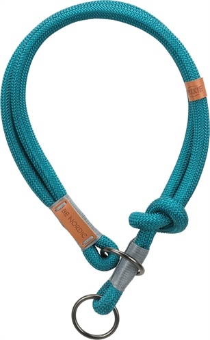 Trixie Trixie halsband hond be nordic halfslip petrol / lichtgrijs