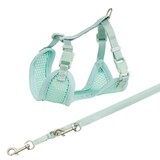 Trixie Trixie junior puppytuig soft met riem mintgroen Trixie Trixie junior puppytuig soft met riem mintgroen