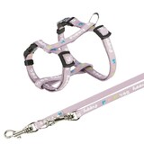 Trixie Trixie junior puppytuig met riem lila Trixie Trixie junior puppytuig met riem lila