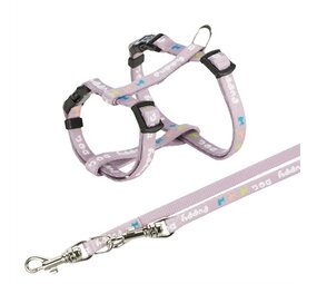 Trixie Trixie junior puppytuig met riem lila Trixie Trixie junior puppytuig met riem lila