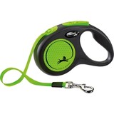 Flexi Flexi hondenriem | Rollijn 5 meter | Zwart / Groen | Voor honden tot 25 kg Flexi Flexi hondenriem | Rollijn 5 meter | Zwart / Groen | Voor honden tot 25 kg