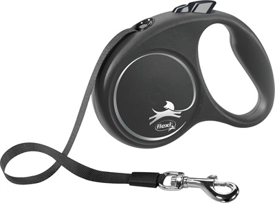 Flexi Flexi hondenriem | Rollijn 5 meter | Zwart | Voor honden tot 50 kg Flexi Flexi hondenriem | Rollijn 5 meter | Zwart | Voor honden tot 50 kg