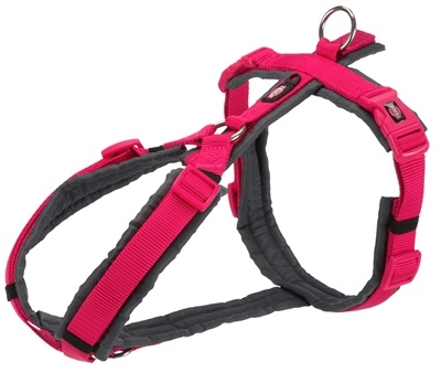Trixie Trixie hondentuig Y premium trekking fuchsia / grijs Trixie Trixie hondentuig Y premium trekking fuchsia / grijs