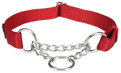 Trixie Trixie halsband hond premium halfslip halsband rood Trixie Trixie halsband hond premium halfslip halsband rood