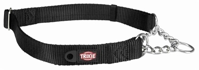 Trixie Trixie halsband hond premium halfslip halsband zwart Trixie Trixie halsband hond premium halfslip halsband zwart