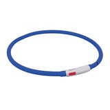 Trixie Trixie lichtgevende halsband hond usb siliconen oplaadbaar royal blauw