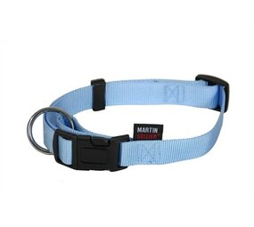 Martin Martin halsband basic nylon blauw Martin Martin halsband basic nylon blauw