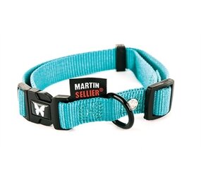 Martin Martin halsband verstelbaar nylon turquoise
