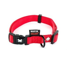 Martin Martin halsband verstelbaar nylon rood