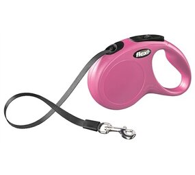 Flexi Flexi hondenriem | Rollijn 5 meter | Roze | Voor honden tot 15 kg Flexi Flexi hondenriem | Rollijn 5 meter | Roze | Voor honden tot 15 kg