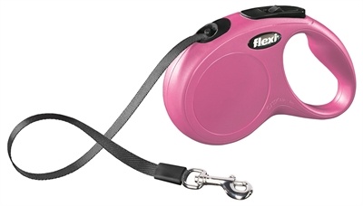 Flexi Flexi hondenriem | Rollijn 5 meter | Roze | Voor honden tot 15 kg