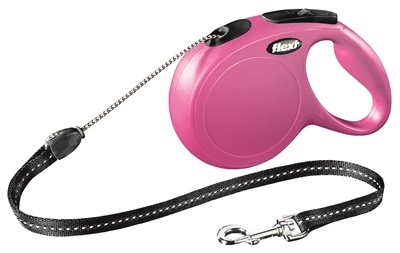 Flexi Flexi hondenriem | Rollijn 5 en 8 meter | Roze | Voor honden tot 12 kg Flexi Flexi hondenriem | Rollijn 5 en 8 meter | Roze | Voor honden tot 12 kg