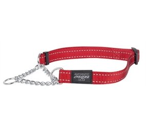 Rogz for dogs Rogz for dogs fanbelt halfslip halsband rood Rogz for dogs Rogz for dogs fanbelt halfslip halsband rood