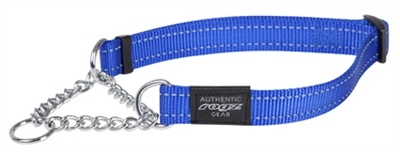 Rogz for dogs Rogz for dogs fanbelt halfslip halsband blauw Rogz for dogs Rogz for dogs fanbelt halfslip halsband blauw