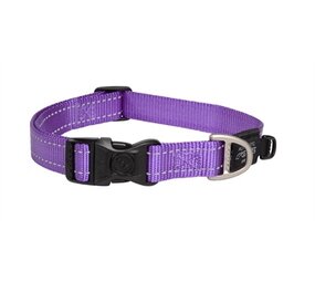 Rogz for dogs Rogz for dogs fanbelt halsband paars Rogz for dogs Rogz for dogs fanbelt halsband paars