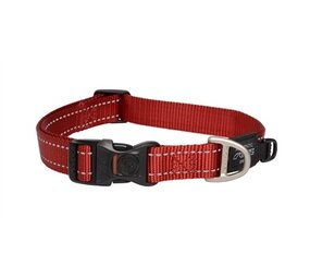 Rogz for dogs Rogz for dogs fanbelt halsband rood Rogz for dogs Rogz for dogs fanbelt halsband rood