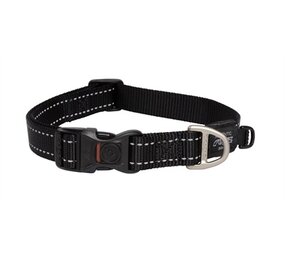 Rogz for dogs Rogz for dogs fanbelt halsband zwart Rogz for dogs Rogz for dogs fanbelt halsband zwart