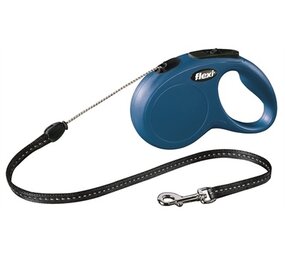 Flexi Flexi hondenriem | Rollijn 5 en 8 meter | Blauw | Voor honden tot 12 kg Flexi Flexi hondenriem | Rollijn 5 en 8 meter | Blauw | Voor honden tot 12 kg