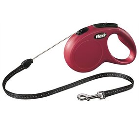 Flexi Flexi hondenriem | Rollijn 5 en 8 meter | Rood | Voor honden tot 20 kg Flexi Flexi hondenriem | Rollijn 5 en 8 meter | Rood | Voor honden tot 20 kg