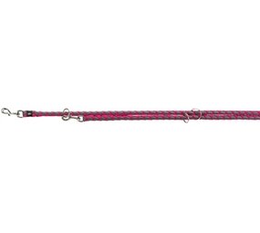 Trixie Trixie hondenriem cavo verstelbaar fuchsia / grijs Trixie Trixie hondenriem cavo verstelbaar fuchsia / grijs