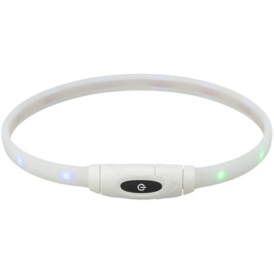 Trixie Trixie lichtgevende halsband hond usb siliconen oplaadbaar meerkleurig