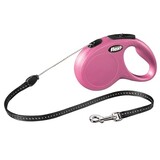 Flexi Flexi rollijn classic cord roze Flexi Flexi rollijn classic cord roze