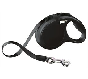 Flexi Flexi rollijn classic tape zwart Flexi Flexi rollijn classic tape zwart