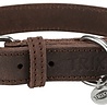 Trixie Trixie halsband hond rustic vetleer donkerbruin Trixie Trixie halsband hond rustic vetleer donkerbruin