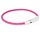 Trixie lichtgevende halsband hond flash usb tpu / nylon roze