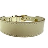 Sazzz halsband hond sweetie classic leer taupe Sazzz halsband hond sweetie classic leer taupe