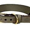 Sazzz halsband hond adventure stone classic leer zwart Sazzz halsband hond adventure stone classic leer zwart
