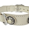 Sazzz halsband hond adventure stone classic leer taupe Sazzz halsband hond adventure stone classic leer taupe