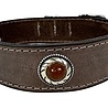 Sazzz halsband hond boho treasure stone vintage leer beige Sazzz halsband hond boho treasure stone vintage leer beige