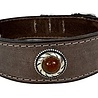 Sazzz halsband hond boho treasure stone vintage leer beige Sazzz halsband hond boho treasure stone vintage leer beige