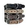 Sazzz halsband hond boho vintage leer antraciet Sazzz halsband hond boho vintage leer antraciet