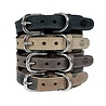 Sazzz halsband hond boho vintage leer antraciet Sazzz halsband hond boho vintage leer antraciet