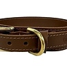 Sazzz halsband hond pioneer classic leer donkerbruin Sazzz halsband hond pioneer classic leer donkerbruin