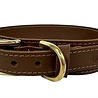Sazzz halsband hond pioneer classic leer donkerbruin Sazzz halsband hond pioneer classic leer donkerbruin