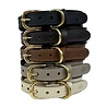 Sazzz halsband hond pioneer classic leer taupe Sazzz halsband hond pioneer classic leer taupe