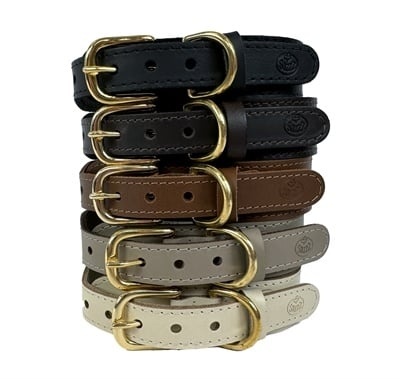 Sazzz halsband hond nomad vintage leer antraciet Sazzz halsband hond nomad vintage leer antraciet