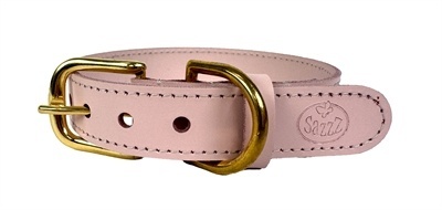Sazzz halsband hond braveheart classic leer roze