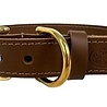 Sazzz halsband hond braveheart classic leer taupe Sazzz halsband hond braveheart classic leer taupe