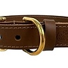 Sazzz halsband hond braveheart classic leer taupe Sazzz halsband hond braveheart classic leer taupe