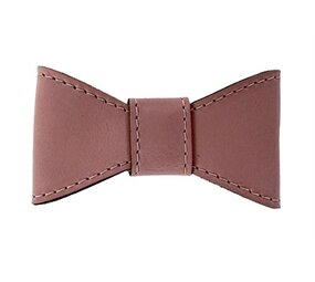 Sazzz Sazzz vlinderstrik glamper classic leer roze Sazzz Sazzz vlinderstrik glamper classic leer roze