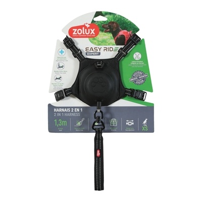 Zolux Zolux easyride hondentuig zwart Zolux Zolux easyride hondentuig zwart