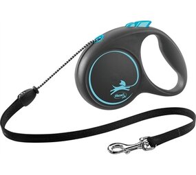 Flexi Flexi rollijn black design cord blauw Flexi Flexi rollijn black design cord blauw