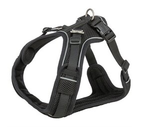 Trixie Trixie hondentuig premium flexmesh brede borst zwart