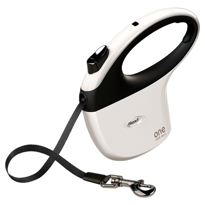 Flexi Flexi rollijn one wit / zwart