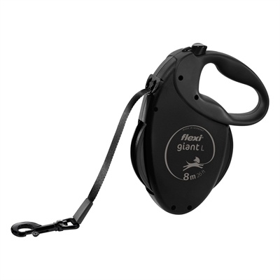 Flexi Flexi rollijn giant tape black edition zwart Flexi Flexi rollijn giant tape black edition zwart